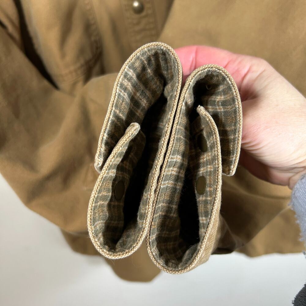 Carhartt Mens L S96 BRN Vintage Flannel Lined Cotton Chore Shacket RARE - Picture 9 of 10